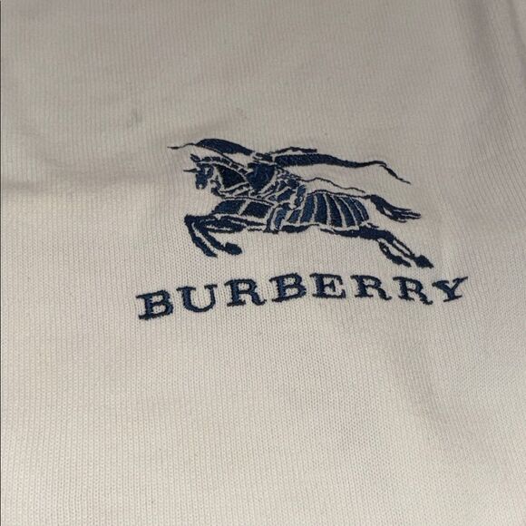 Burberry Vintage Y2K crewneck sweater with the Equestrian Knight strips Size 8 - Picture 2 of 11